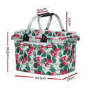 Alfresco Picnic Basket Set Folding Bag Hamper Insulated Food Storage - RnR Galore