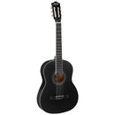 Alpha 39 Inch Classical Guitar Wooden Body Nylon String Beginner Gift Black - RnR Galore