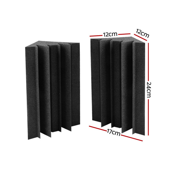 Alpha Acoustic Foam 40pcs Corner Bass Trap Sound Absorption Proofing Treatment - RnR Galore