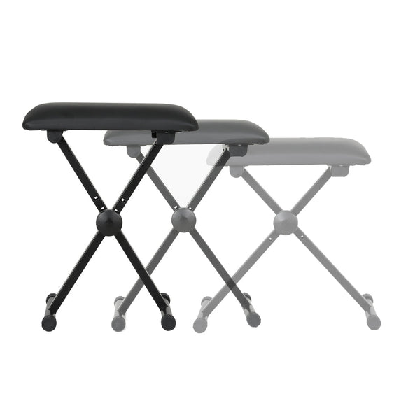 Alpha Piano Stool Adjustable Height Keyboard Seat Portable Bench Chair Black - RnR Galore