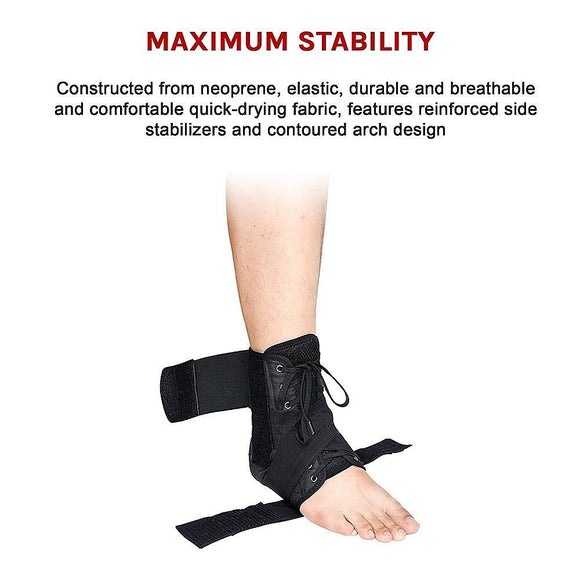 Ankle Brace Stabilizer - Ankle sprain & instability - MEDIUM - RnR Galore
