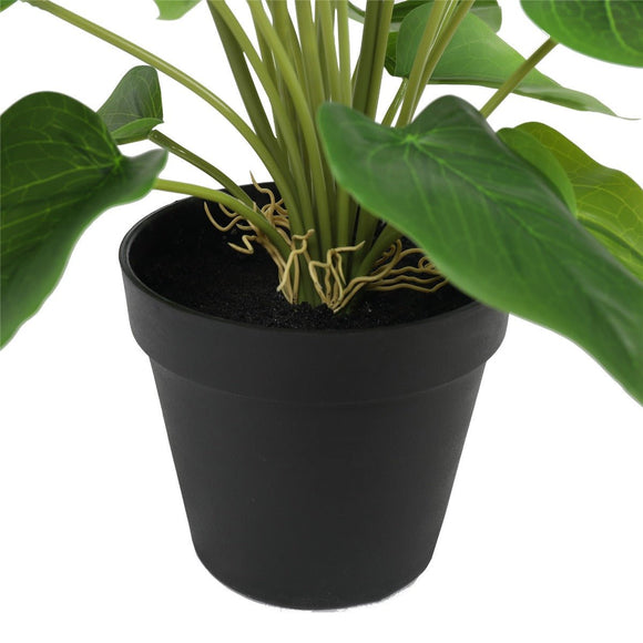 Artificial Flowering White & Pink Peace Lily / Calla Lily Plant 50cm - RnR Galore