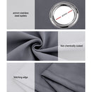 Artiss 2X 132x213cm Blockout Sheer Curtains Charcoal - RnR Galore