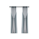 Artiss 2X 132x274cm Blockout Sheer Curtains Light Grey - RnR Galore