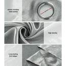 Artiss 2X Blockout Curtains Eyelet 180x213cm Grey Shine - RnR Galore