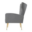 Artiss Armchair Grey Velvet Kate - RnR Galore