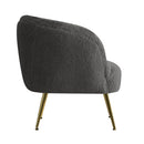 Artiss Armchair Lounge Chair Accent Chairs Arm Armchairs Sherpa Boucle Charcoal - RnR Galore