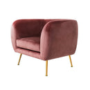 Artiss Armchair Lounge Sofa Arm Chair Accent Chairs Armchairs Couch Velvet Pink - RnR Galore