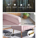 Artiss Armchair Pink Velvet Kate - RnR Galore