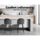Artiss Bar Stools Kitchen Counter Barstools Sherpa Metal Chairs x2 - RnR Galore