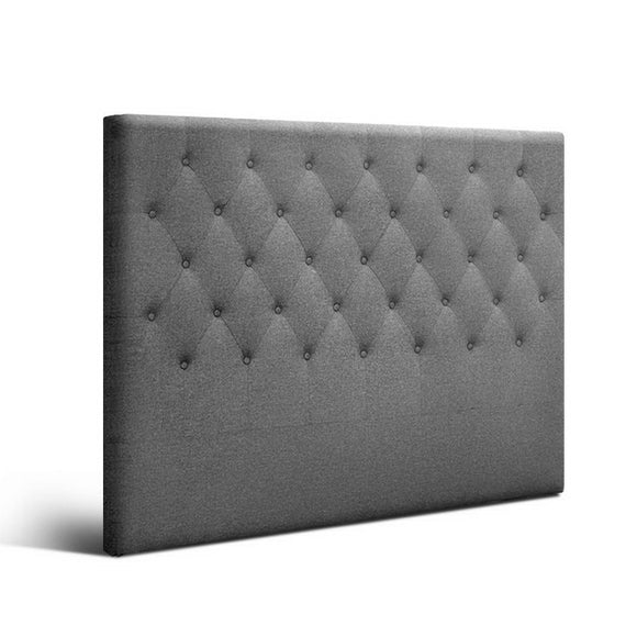Artiss Bed Head Headboard Queen Size Fabric - CAPPI Grey - RnR Galore