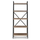 Artiss Bookshelf 5 Tiers - NOR Black and Oak - RnR Galore