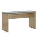 Artiss Dining Bench Upholstery Seat Wooden Chair Oak 90cm - RnR Galore
