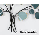 Artiss Metal Wall Art Hanging Sculpture Home Decor Leaf Tree of Life Blue - RnR Galore