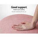 Artiss Ottoman Foot Stool Round Velvet Pink - RnR Galore