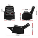 Artiss Recliner Chair Leather Black Tray Table Erika - RnR Galore