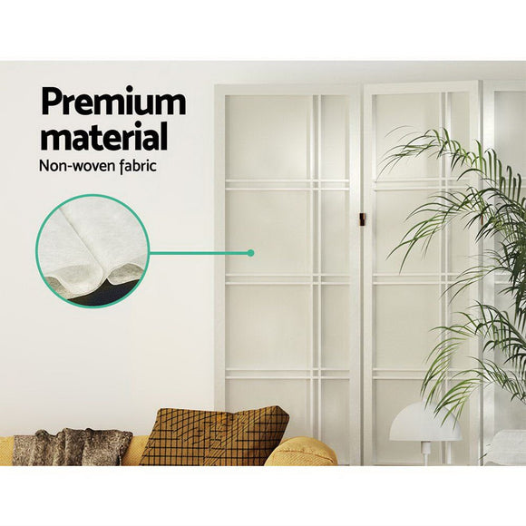Artiss Room Divider Screen Privacy Wood Dividers Stand 3 Panel Nova White - RnR Galore