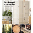 Artiss Room Divider Screen Privacy Wood Dividers Stand 3 Panel Nova White - RnR Galore