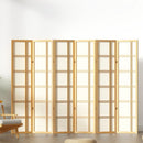 Artiss Room Divider Screen Privacy Wood Dividers Stand 6 Panel Nova Natural - RnR Galore