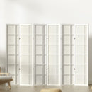 Artiss Room Divider Screen Privacy Wood Dividers Stand 6 Panel Nova White - RnR Galore