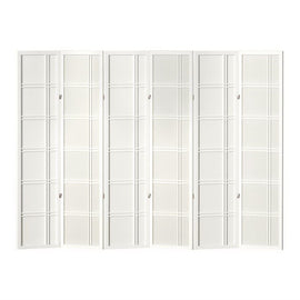 Artiss Room Divider Screen Privacy Wood Dividers Stand 6 Panel Nova White - RnR Galore