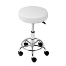 Artiss Salon Stool Round Swivel Chair White - RnR Galore