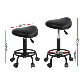 Artiss Salon Stool Saddle Swivel Chair - RnR Galore