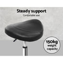 Artiss Salon Stool Saddle Swivel Chair Black - RnR Galore
