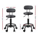 Artiss Salon Stool Swivel Chair Backrest - RnR Galore