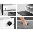 Artiss Shoe Cabinet Bench Shoes Storage Organiser Rack Wooden Cupboard Fabric Seat Adjustable Shelf - RnR Galore
