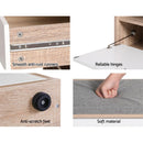 Artiss Shoe Rack Cabinet Bench 8 Pairs White Niva - RnR Galore