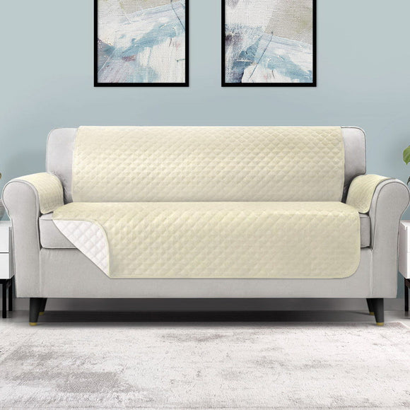 Artiss Sofa Cover Couch Covers 4 Seater 100% Water Resistant Beige - RnR Galore