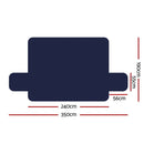 Artiss Sofa Cover Couch Covers 4 Seater 100% Water Resistant Navy - RnR Galore