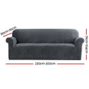 Artiss Sofa Cover Couch Covers 4 Seater Velvet Grey - RnR Galore