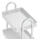 Artiss Storage Trolley Kitchen Cart 3 Tiers Rack Shelf Organiser Wheels White - RnR Galore
