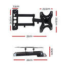 Artiss TV Wall Mount Bracket for 17" - 42" LED LCD TVs Full Motion Strong Arms - RnR Galore