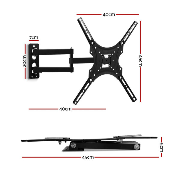 Artiss TV Wall Mount Bracket for 24" - 50" LED LCD TVs Full Motion Strong Arms - RnR Galore