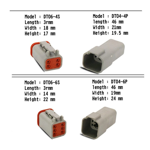 AU 1000 PCS Deutsch DT Connector Kit 14 - 16AWG Stamped Contacts 1100PCS UPGRADE - RnR Galore