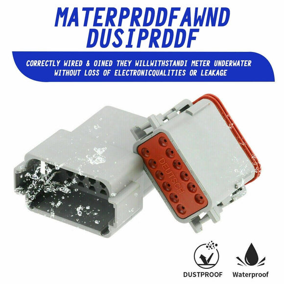AU 1000 PCS Deutsch DT Connector Kit 14 - 16AWG Stamped Contacts 1100PCS UPGRADE - RnR Galore