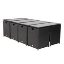 Bali 13PC Outdoor Dining Set - Black - RnR Galore