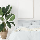 Balmain 1000 Thread Count Hotel Grade Bamboo Cotton Quilt Cover Pillowcases Set - King - Cool Grey - RnR Galore