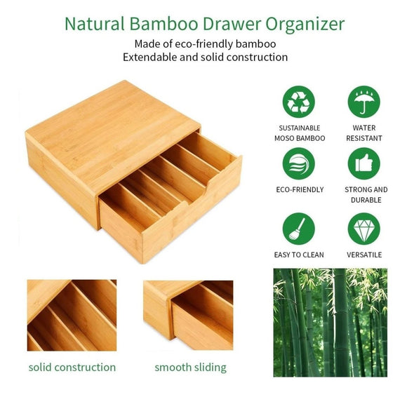 Bamboo K - Cup Coffee Pod Holder Storage Organizer for Kitchen, Jewelry and Cosmetic - RnR Galore