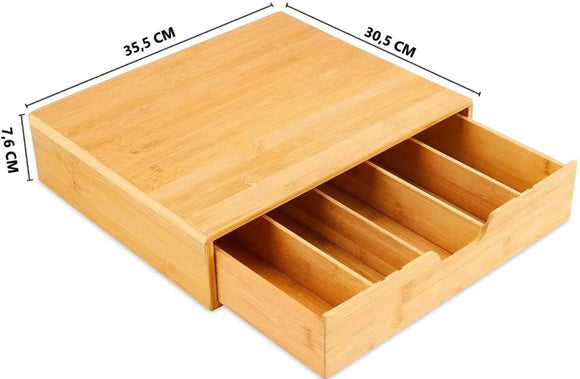 Bamboo K - Cup Coffee Pod Holder Storage Organizer for Kitchen, Jewelry and Cosmetic - RnR Galore