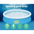 Bestway Kids Pool 152x38cm Round Inflatable Above Ground Swimming Pools 477L - RnR Galore