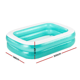 Bestway Kids Pool 200x146x48cm Inflatable Above Ground Swimming Pools 450L - RnR Galore
