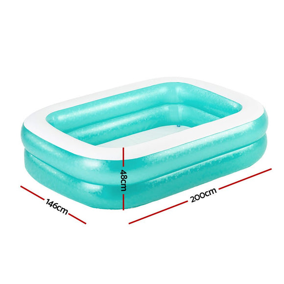 Bestway Kids Pool 200x146x48cm Inflatable Above Ground Swimming Pools 450L - RnR Galore