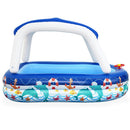 Bestway Kids Pool 213x155x132cm Inflatable Swimming w/ Canopy Play Pools 282L - RnR Galore