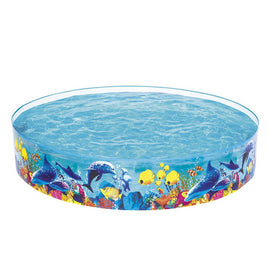 Bestway Kids Pool 244x46cm Round Above Ground Rigid Swimming Pools Undersea 2074L - RnR Galore