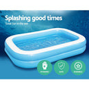 Bestway Kids Pool 262x175x51cm Inflatable Above Ground Swimming Pools 778L - RnR Galore