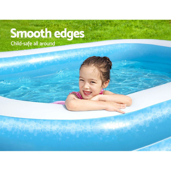 Bestway Kids Pool 262x175x51cm Inflatable Above Ground Swimming Pools 778L - RnR Galore